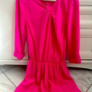 Cute pink shirt cocktail dress